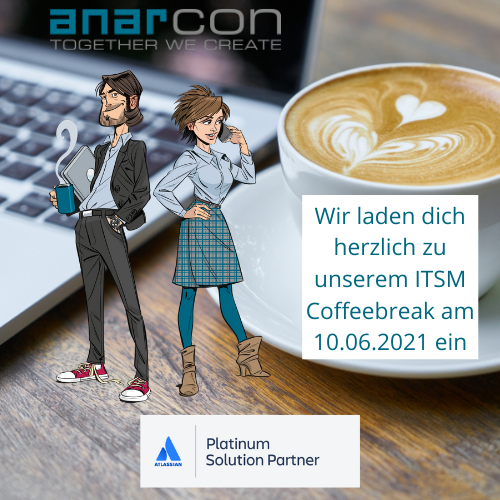 Wir veranstalten am 10.06. einen virtuellen ITSM Coffeebreak, bei dem Du entscheiden kannst über welches Thema gesprochen wird. Haben wir dein Interesse geweckt? Hier geht es zur Anmeldung und zur Umfrage: anarcon.org/itsm-coffeebre…

#itsm #coffeebreak #atlassian #jsm #jira #insight