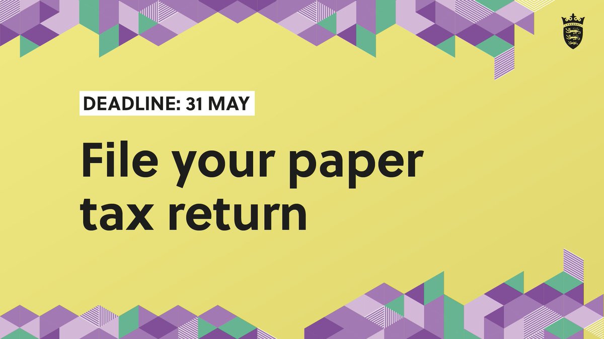 Government of Jersey on Twitter "File your paper tax return by Monday