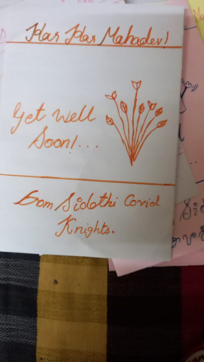 Our little #covidknights across the nation are busy  preparing 
Get Well Soon  cards for all the people infected and suffering from the deadly virus attack ! 🌟🌺💝

We are sending these cards to hospitals, dropping them at homes, nursing homes, covid centers.
#getwellsoonindia