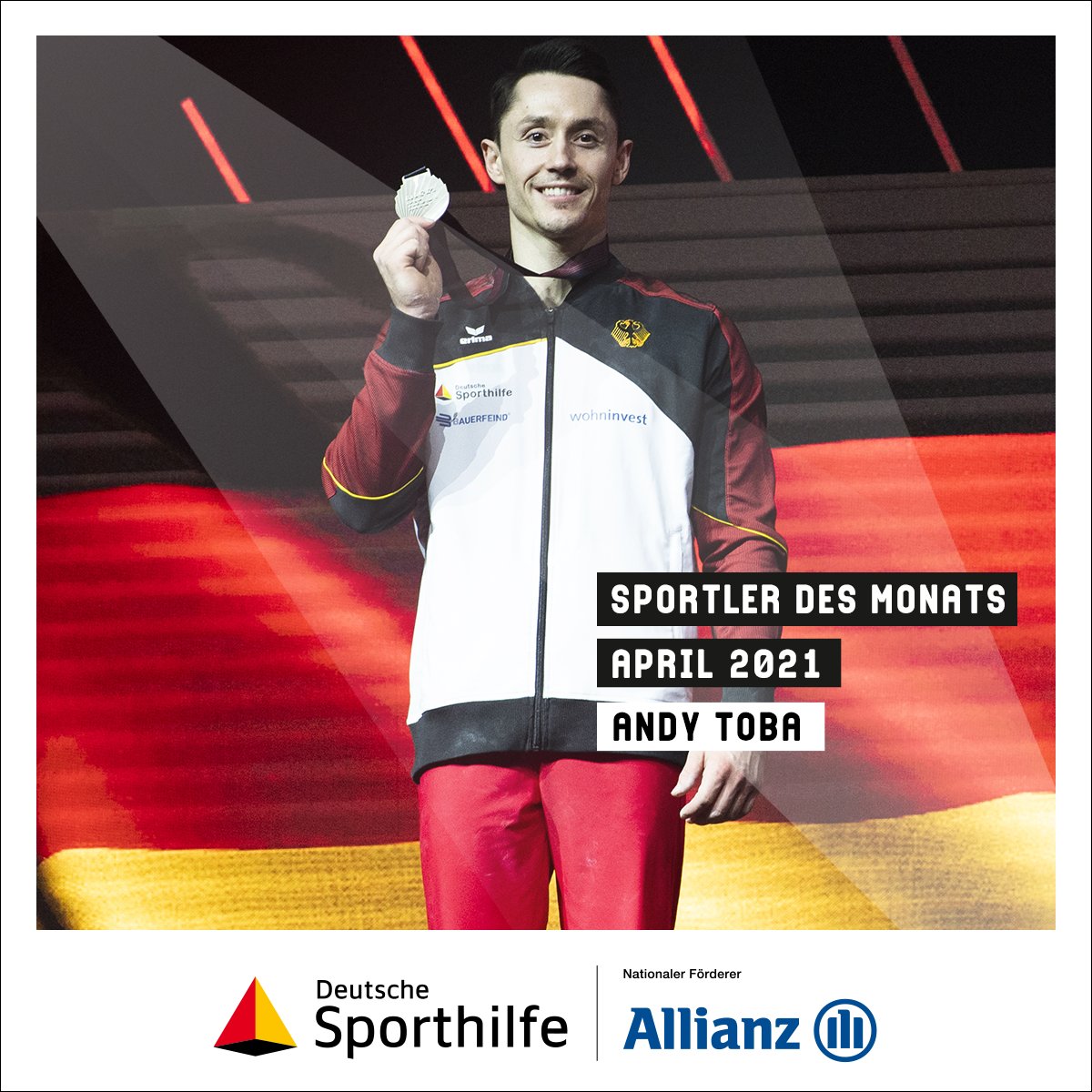 Sporthilfe (@sporthilfe) on Twitter photo Nach EM-Silber gewinnt Turner <a href="/andreas_toba/">Andreas Toba</a> auch die Wahl zum "Sportler des Monats" April - gewählt von rund 4.000 #Sporthilfe geförderten Athlet:innen 📥 Der 30-Jährige setzte sich gegen Gewichtheber Max #Lang und Ruderer Oliver #Zeidler durch. <a href="/allianz_de/">Allianz in Deutschland</a> <a href="/dtb_online/">Deutscher Turner-Bund</a> <a href="/SPORT1/">SPORT1</a> Nach EM-Silber gewinnt Turner <a href="/andreas_toba/">Andreas Toba</a> auch die Wahl zum "Sportler des Monats" April - gewählt von rund 4.000 #Sporthilfe geförderten Athlet:innen 📥 Der 30-Jährige setzte sich gegen Gewichtheber Max #Lang und Ruderer Oliver #Zeidler durch. <a href="/allianz_de/">Allianz in Deutschland</a> <a href="/dtb_online/">Deutscher Turner-Bund</a> <a href="/SPORT1/">SPORT1</a>