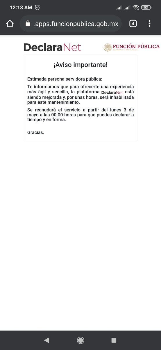 RUTHYERIC's tweet photo. @SFP_mx de que sirve que los funcionarios encargados de las instituciones te den plazo para presentar la declaración patrimonial y el portal sigue sin funcionar https://t.co/be5W3ILjKB