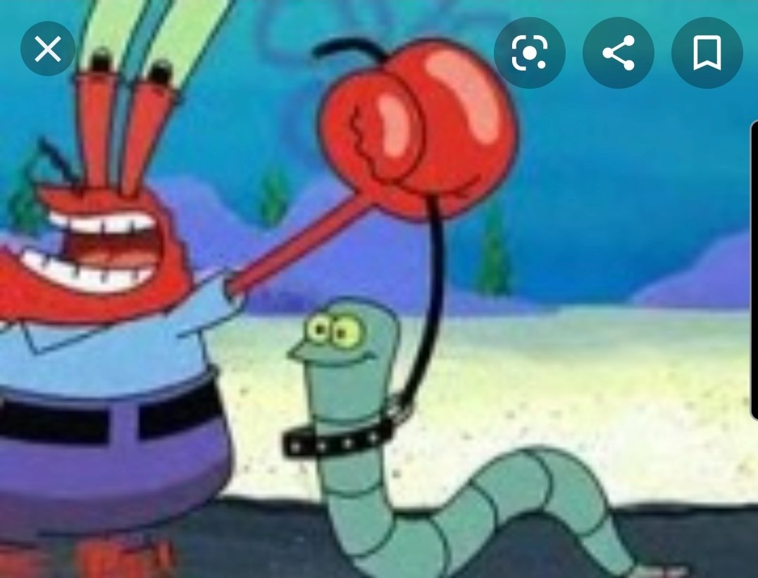 diverse würmer aus spongebob 

(ein thread)