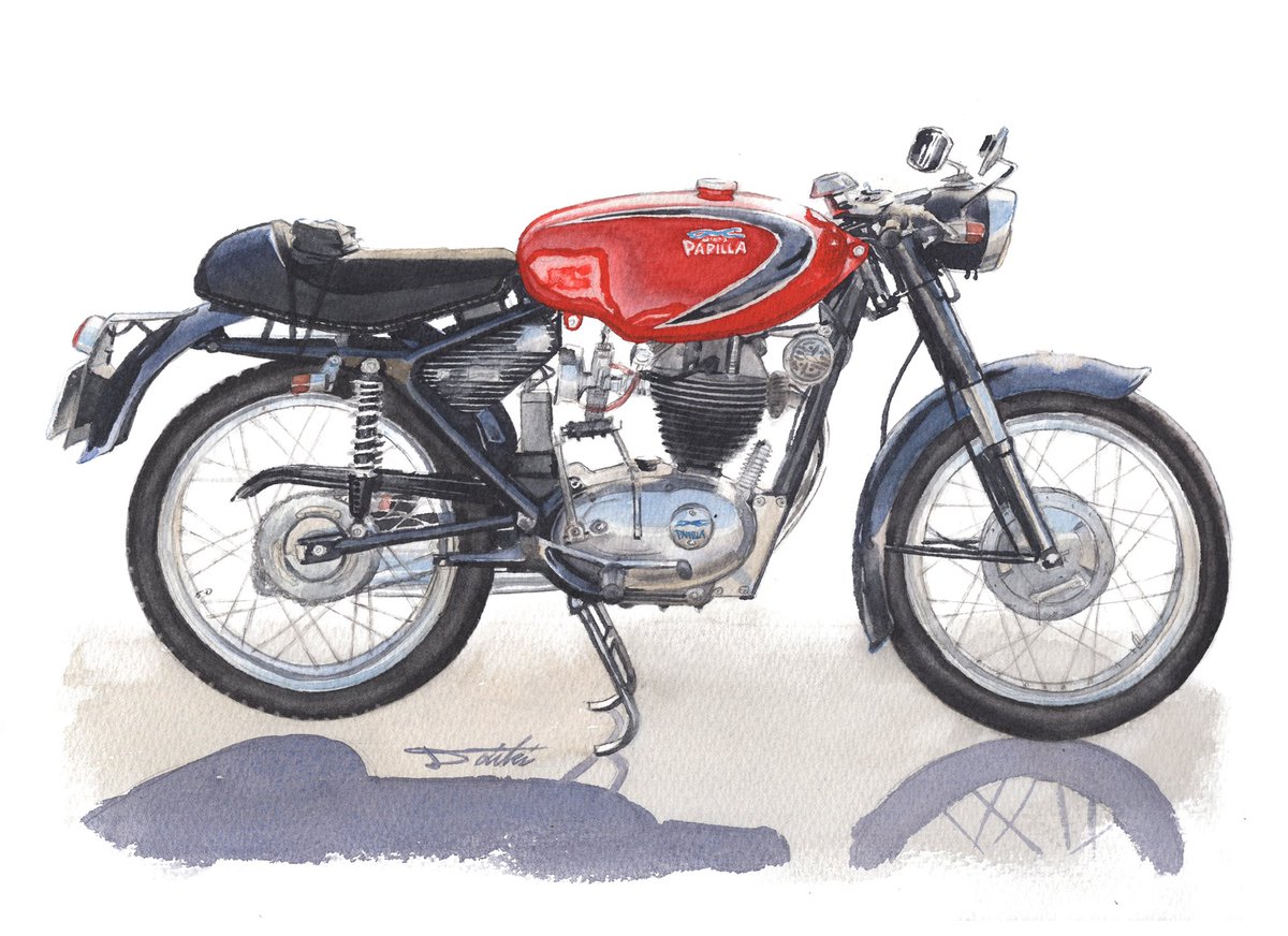 コサカダイキ イラストレーター 透明水彩 で描く バイクイラスト もこの流れで載せちゃえ コサカダイキ イラストレーター 透明水彩 で描く バイクイラスト もこの流れで載せちゃえ