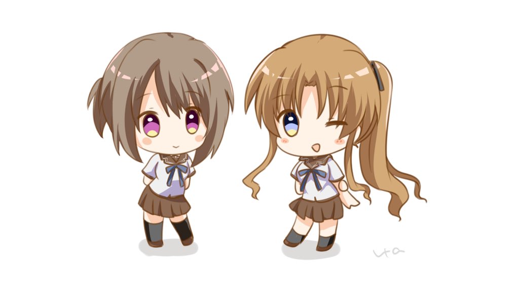 お題箱から水姫ちゃんとミズキちゃん Ef うら 7 25mbfes鍵01のイラスト お題箱から水姫ちゃんとミズキちゃん Ef うら 7 25mbfes鍵01のイラスト