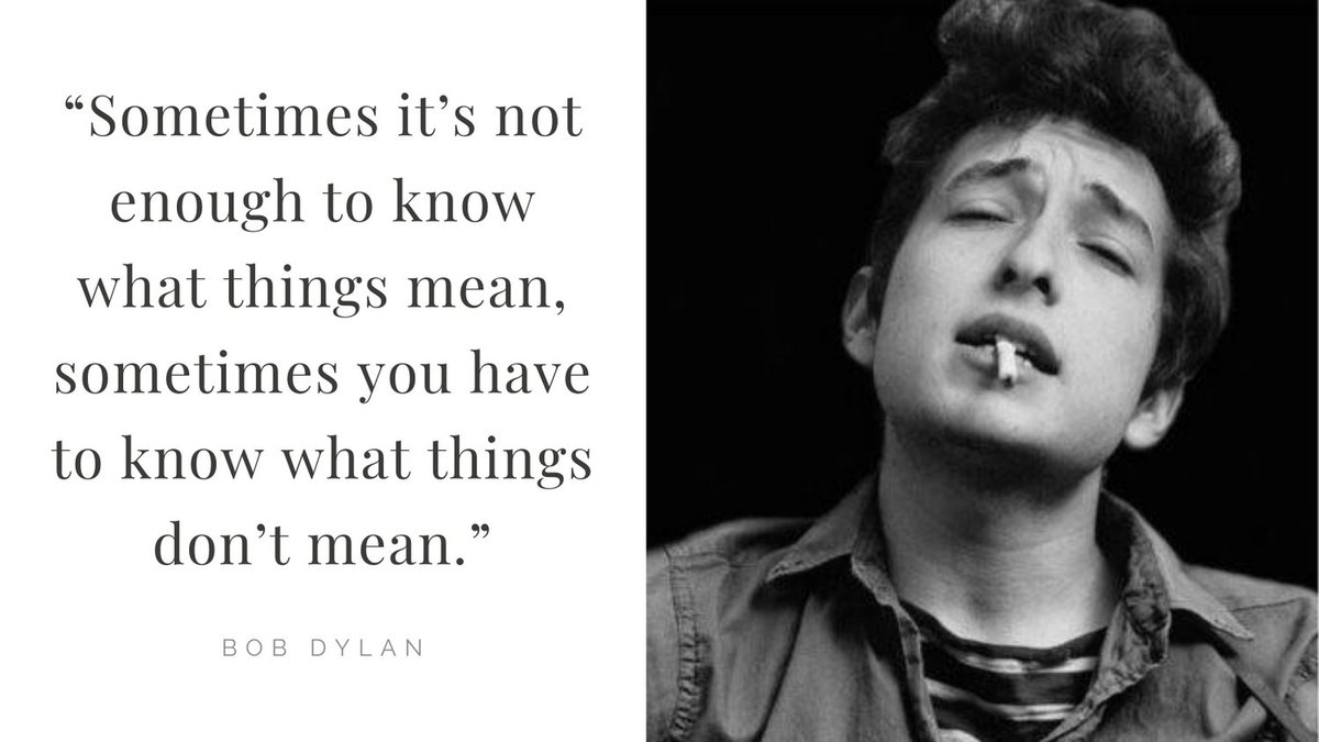 “Sometimes it’s not enough to know what things mean, sometimes you have to know what things don’t mean.” - Bob Dylan on #Bitcoin

#Minnesota #singer #songwriter