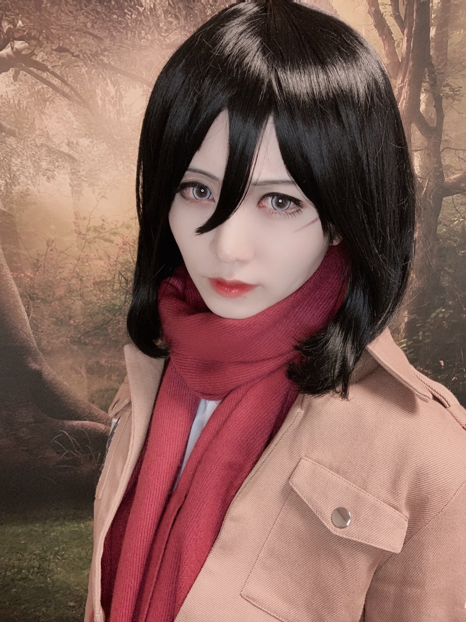 R⑥7 進撃の巨人 ミカサ アッカーマン コスプレ マフラー 武器