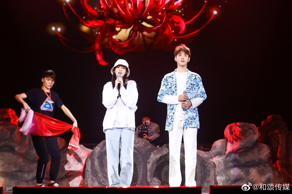 #ZhouYe and #MaWenyuan reunite at rehearsals for tonight’s #WordOfHonorThemeConcert