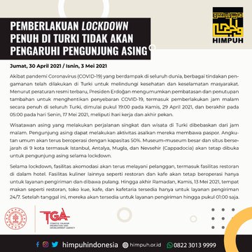 Peraturan lockdown terbaru