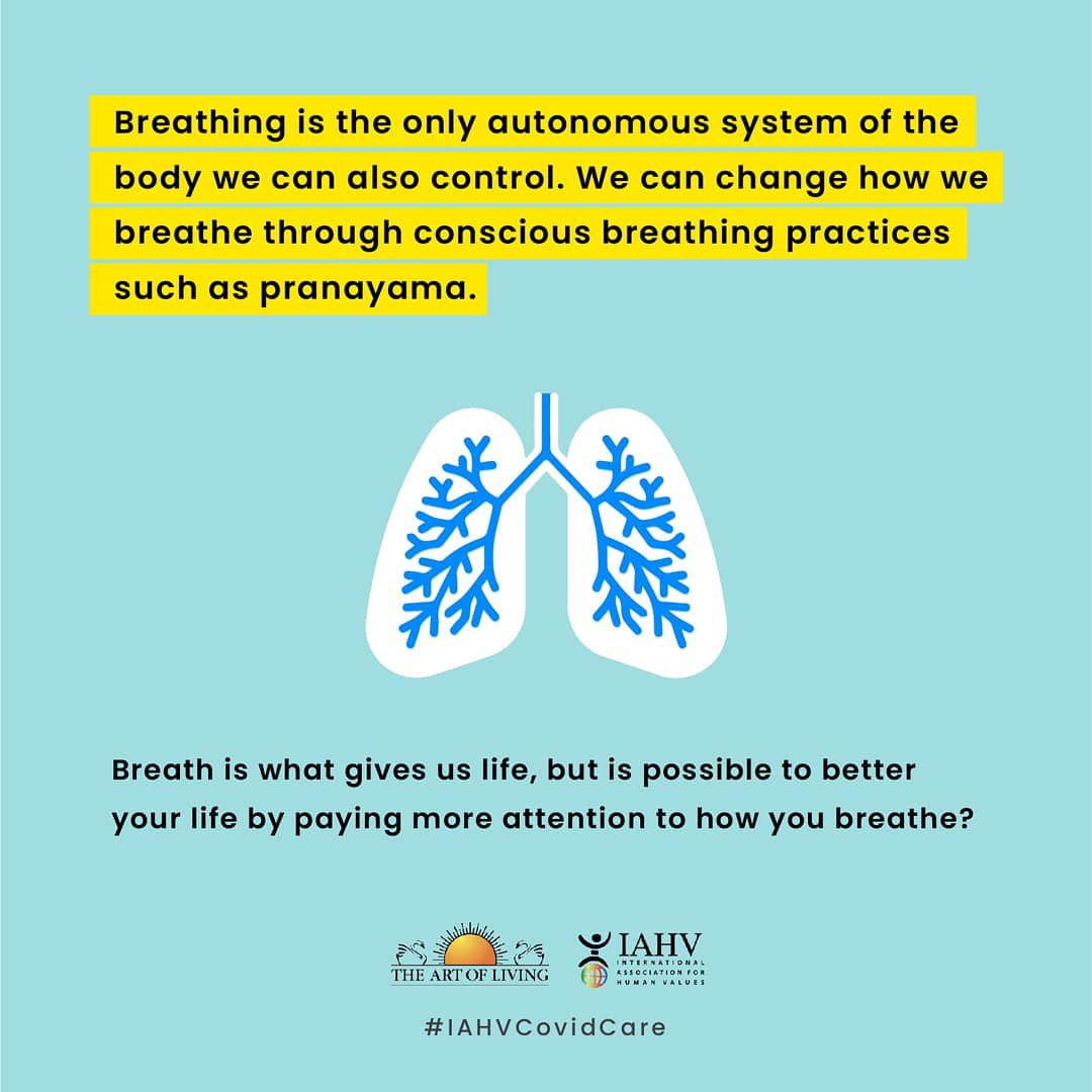 Day 3 of 10-Day Breathing and Meditation Journey With Gurudev @srisriravishankar Live at 7:30 pm IST today on YouTube.com/SriSri #IAHVCovidCare - Enhance your lung capacity & oxygen levels - Boost your Immunity Strengthen your respiratory system - Reduce anxiety & stress