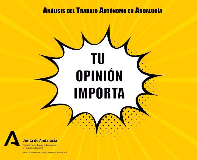 🤝 Queremos ayudarte a ti, persona #TrabajadoraAutónoma, a diseñar instrumentos ↔️ servicios que te resulten útiles

📊 ¿Nos ayudas mediante esta encuesta que nos permita conocer tus 🔺percepciones  🔺necesidades 🔺expectativas?

💬 Aún puedes participar 🆙bit.ly/3e2YdYs