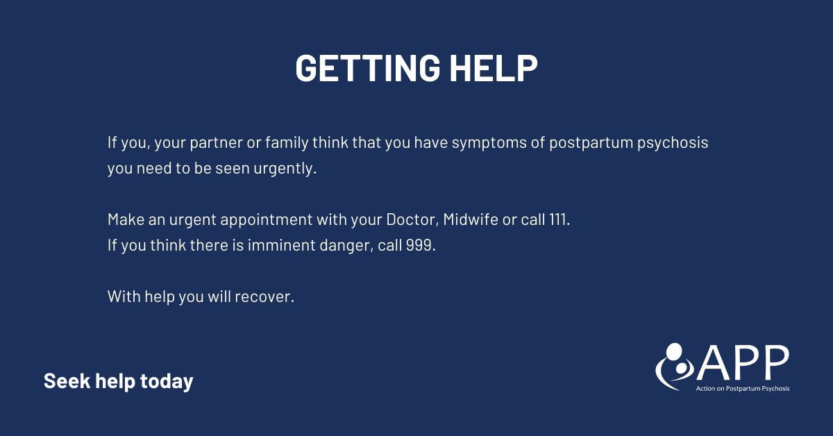 Today is the start of #MaternalMentalHealthAwarenessWeek organised by <a href="/PMHPUK/">PMHP UK</a>

What is postpartum psychosis?

Action on Postpartum Psychosis is a charity for women and families affected by #postpartumpsychosis
app-network.org

#pmhpwhatismaternalmh #maternalMHmatters