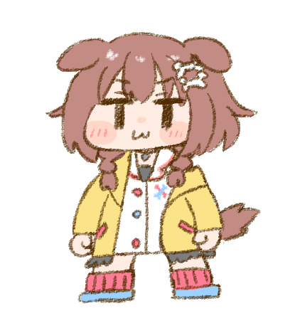 戌神ころね 「ころさん 」|ねこやまのイラスト