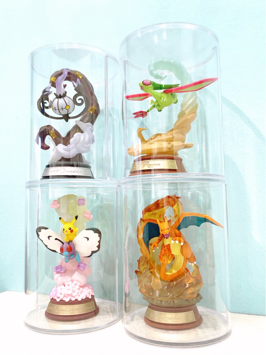 セリアの円柱ディスプレイケース（100円）がリーメント ポケモン