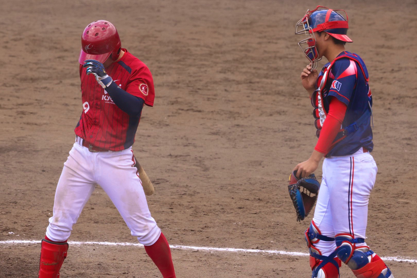 紡 𝑻𝒔𝒖𝒎𝒖𝒈𝒖 On Twitter 2021 5 3 月 岩槻川通公園野球場 東京新大学野球 春季リーグ戦 第4節 流通経済大 Vs 共栄大 第1戦 昨秋以来の 東海大相模 対決 共栄大 9高嶋壮汰選手 東海大相模 流経大 6萩原義輝捕手 東海大相模