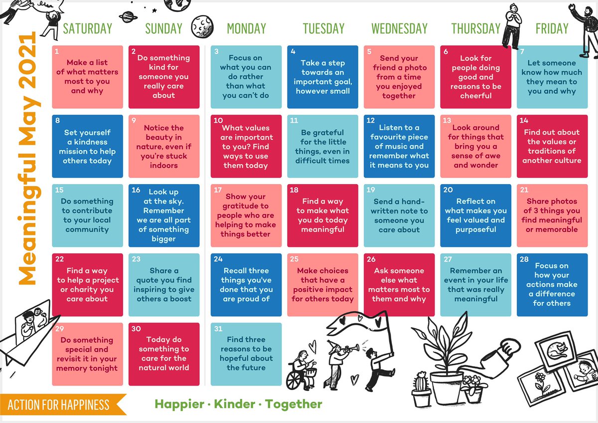 actionhappiness's tweet image. Meaningful May - Day 3: Focus on what you can do rather than what you can’t do actionforhappiness.org/may #MeaningfulMay