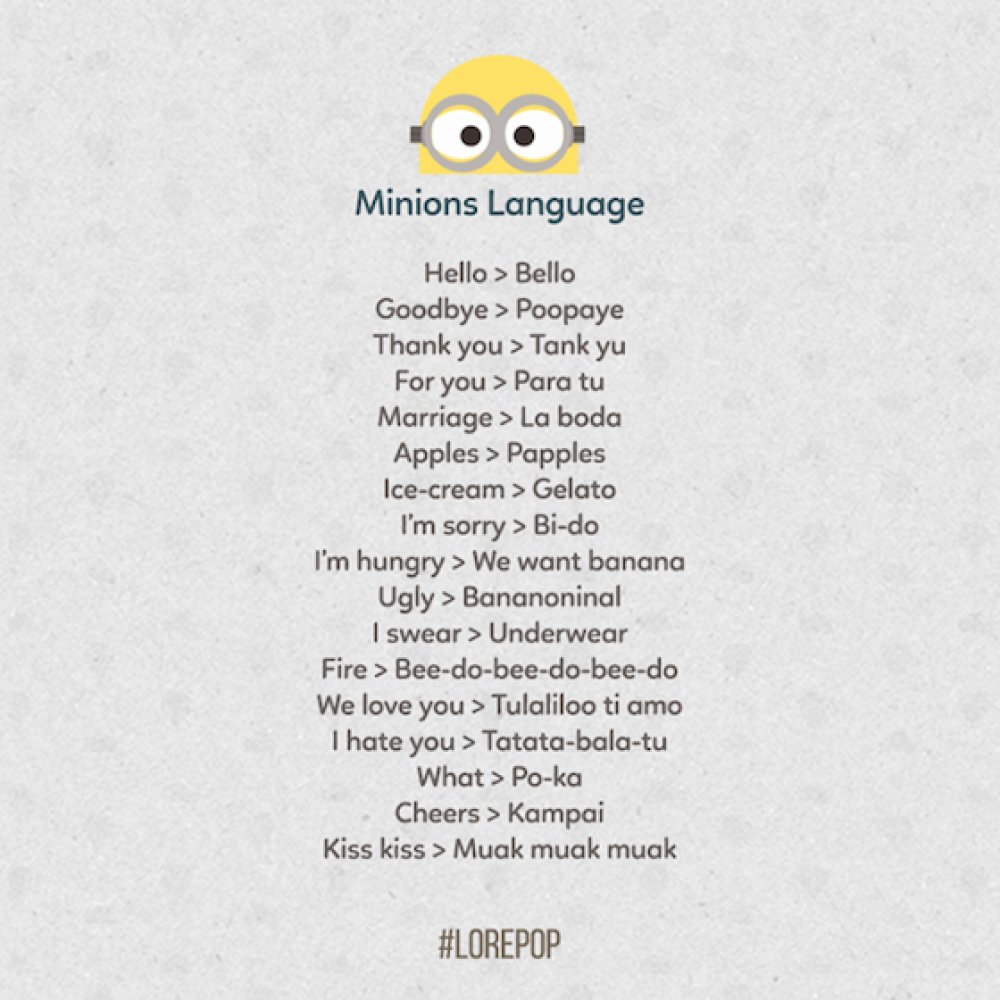 i love you in minion language