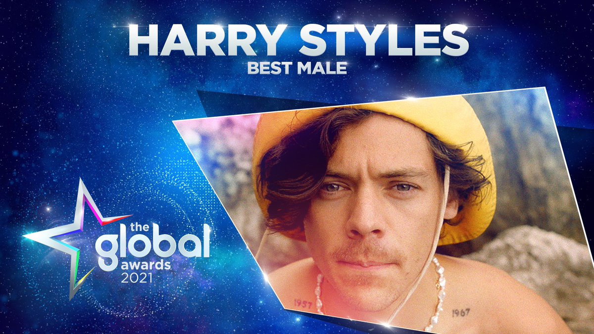 Harry was crowned ‘Best Male’ at #TheGlobalAwards 2021. As he should!

Congrats @Harry_Styles 🌟💛