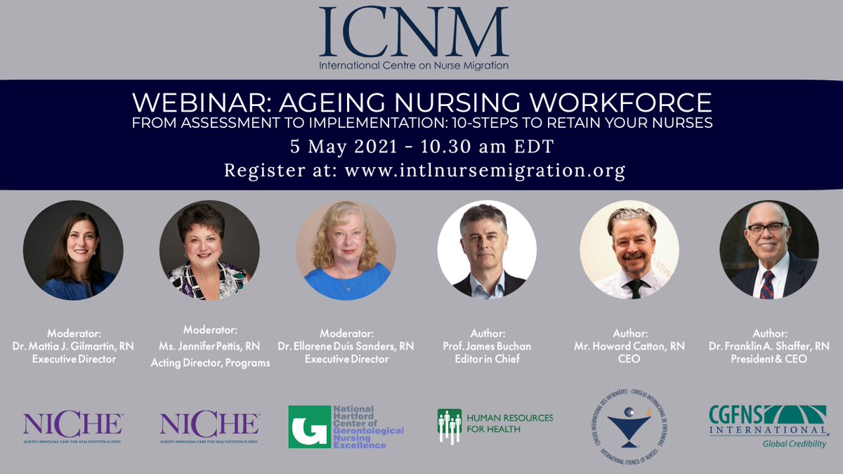 ICN (@icnurses) on Twitter photo Register now for the 5 May <a href="/NurseMigration/">International Centre on Nurse Migration</a> webinar on #AgeingNursingWorkforce - From assessment to implementation: 10-steps to retain your #nurses with ICN CEO <a href="/HowardCatton/">Howard Catton</a>, Prof James Buchan & Dr Franklin A. Shaffer <a href="/CgfnsOrg/">Franklin</a>! bit.ly/32W6R4A <a href="/CGFNS/">CGFNS International</a> Register now for the 5 May <a href="/NurseMigration/">International Centre on Nurse Migration</a> webinar on #AgeingNursingWorkforce - From assessment to implementation: 10-steps to retain your #nurses with ICN CEO <a href="/HowardCatton/">Howard Catton</a>, Prof James Buchan & Dr Franklin A. Shaffer <a href="/CgfnsOrg/">Franklin</a>! bit.ly/32W6R4A <a href="/CGFNS/">CGFNS International</a>