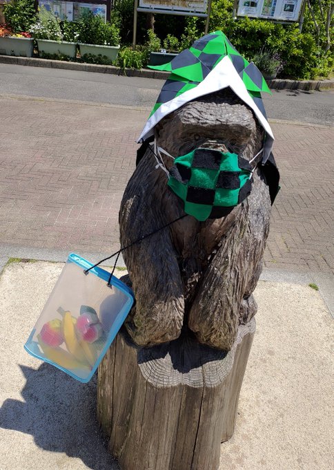 おさんぽ近況報告
・公園のゴリラ炭治郎
・デブパスタ
・川
・出汁自販機 