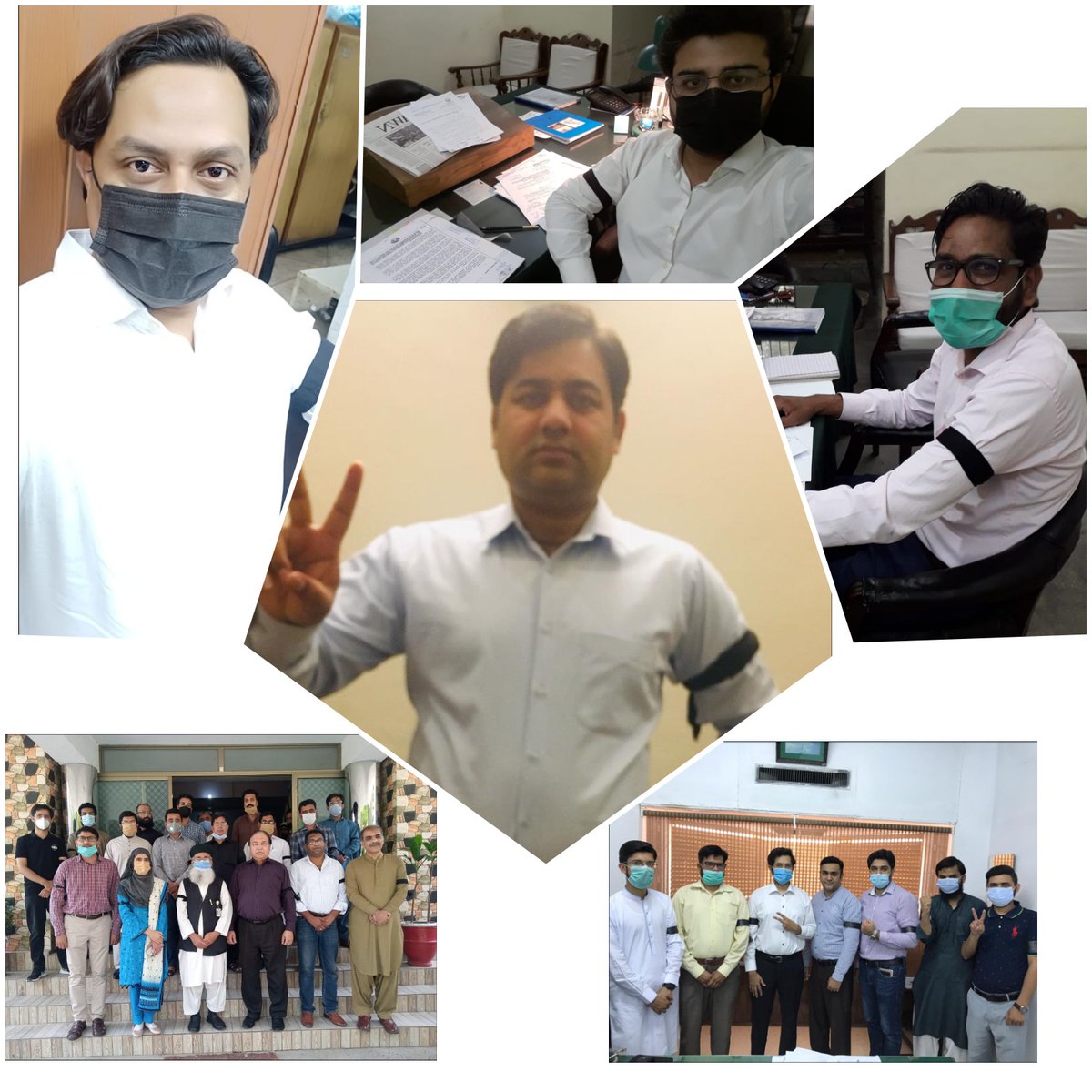WAWEPakistan's tweet photo. #Technical_Allowance
#Black_Ribbon_Protest
#Pakistan_wide_Protest https://t.co/Loxt5aX9Cz