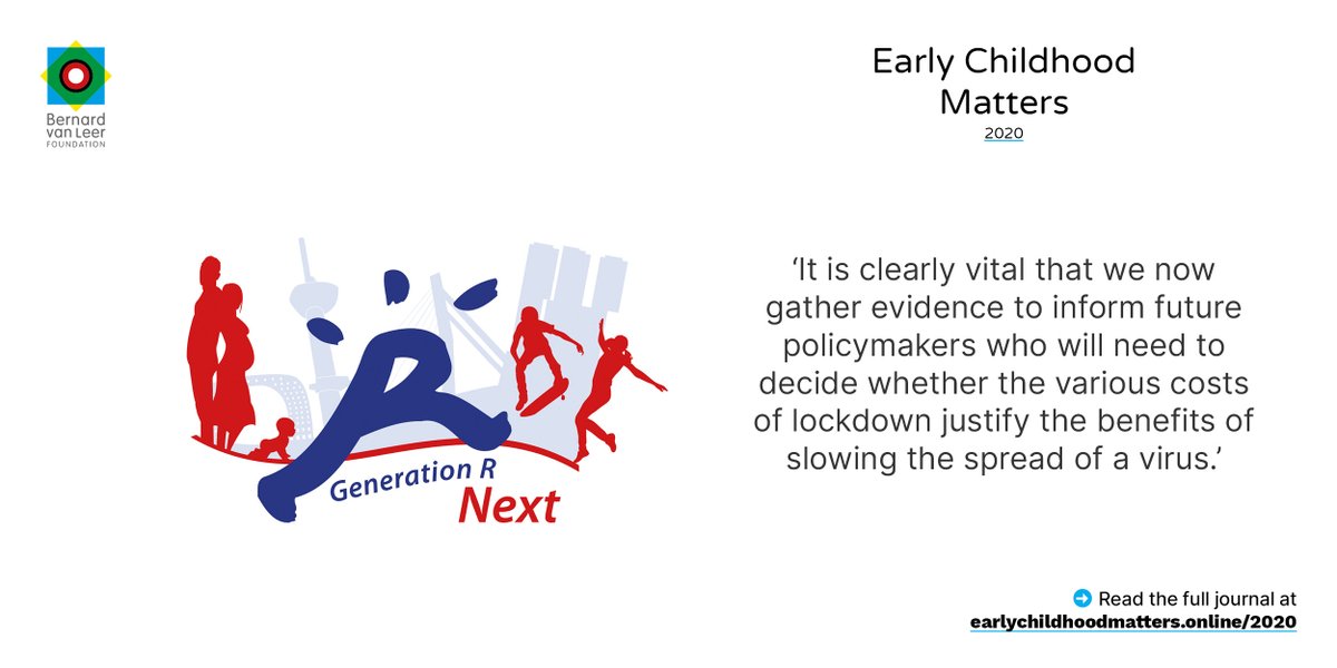 In #EarlyChildhoodMatters, paediatrician-epidemiologist @VWVJaddoe explains:

👉how in #Rotterdam they use the longitudinal research 'Generation R Next' to study how #COVID19 &amp;
lockdown have affected families➡to inform future policymaking.

bit.ly/31n3t20