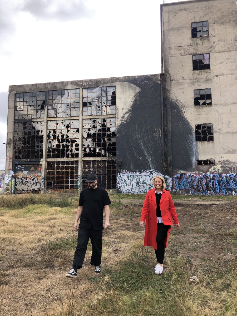 Fascinating day with the famous artist Rone. His story coming up ⁦@JaneBunn⁩ ⁦@7NewsMelbourne⁩ #7News