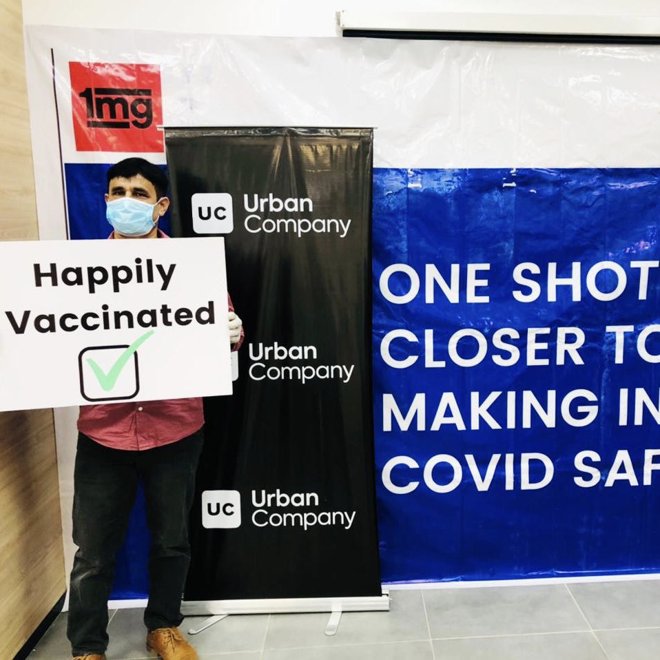 A glimpse of the COVID-19 vaccination camps organized by 1mg for RWAs and corporates across cities.
Stay tuned as we gear up for nationwide vaccination for 18+ over the next few months!

#1mg #BringingCareToHealth #RWAVaccination #Covid19