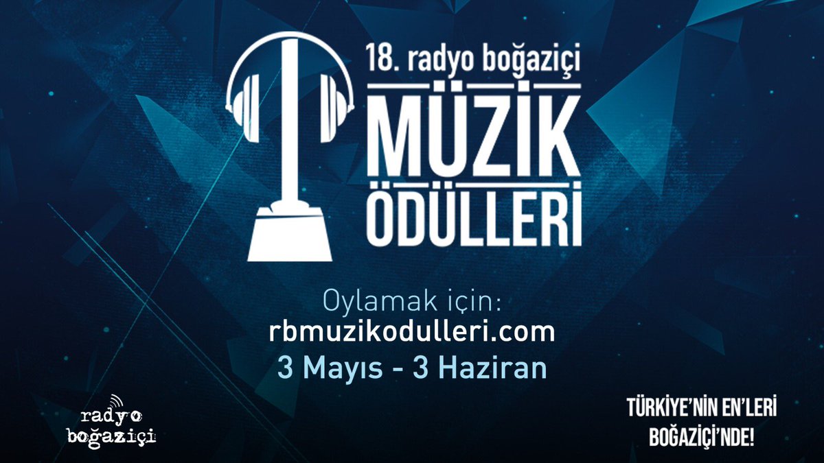 18. radyo boğaziçi Müzik Ödülleri Oylaması başladı! 🎉
Siz de yılın EN'lerini belirlemek için oylamaya katılmayı unutmayın!
Oylama , rbmuzikodulleri.com 'da! ✨
