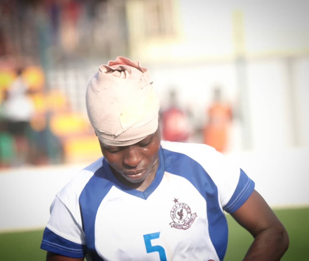 For the badge. For The POLAS!!. 

Our  Rock , @Vida_Opoku5 💙 Come Back Stronger 💪

#TeamPolice 💙 | #ServiceWithIntegrity