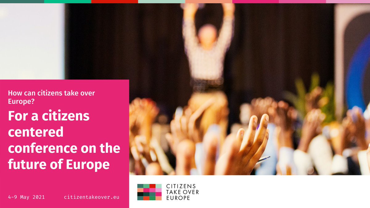 Starting TOMORROW! The <a href="/takeover_europe/">Citizens Take Over Europe</a> coalition launches #EuropeWeek, alongside the launch of the official #CoFoE. We are organising a series of online events so JOIN US to make it a genuine democratic moment! 

#CitizensEUWeek
#TheFutureisYours
