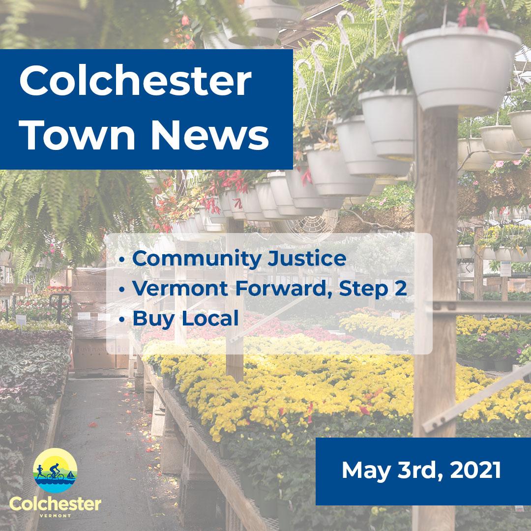 Colchester_VT's tweet image. Read the latest Town newsletter for May 3rd: conta.cc/3nFxKTU
