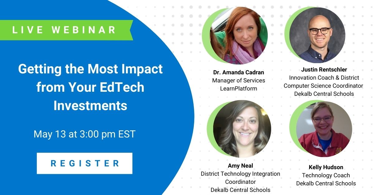 Making decisions is hard. Making decisions without data is harder. Hear how the team at DeKalb County CUSD is applying data insights to their #edtech decision-making. @jmrentschler <a href="/khudsonDekalb/">Kelly Hudson</a> @AnealDeKalb ow.ly/B1PC50ECV0A