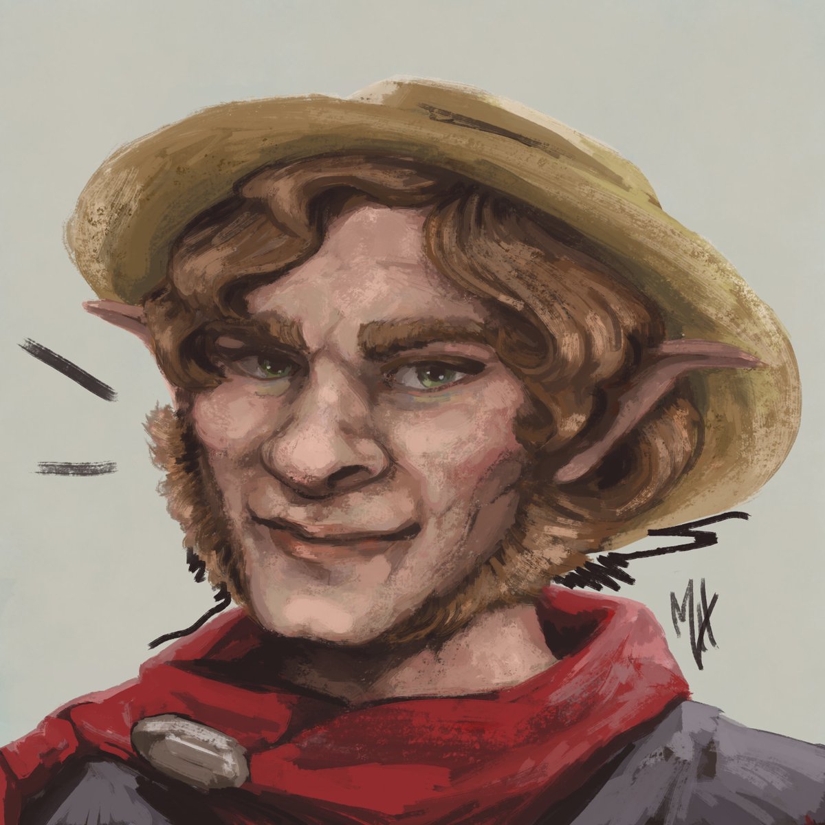 My first preview for comissionable character portraits for games like and including Dungeons and Dragons.

feel free to check out my print store meanwhile :)
shop.spreadshirt.se/sadochart/

#originalcharacter #halfling #dndart #comissionportrait