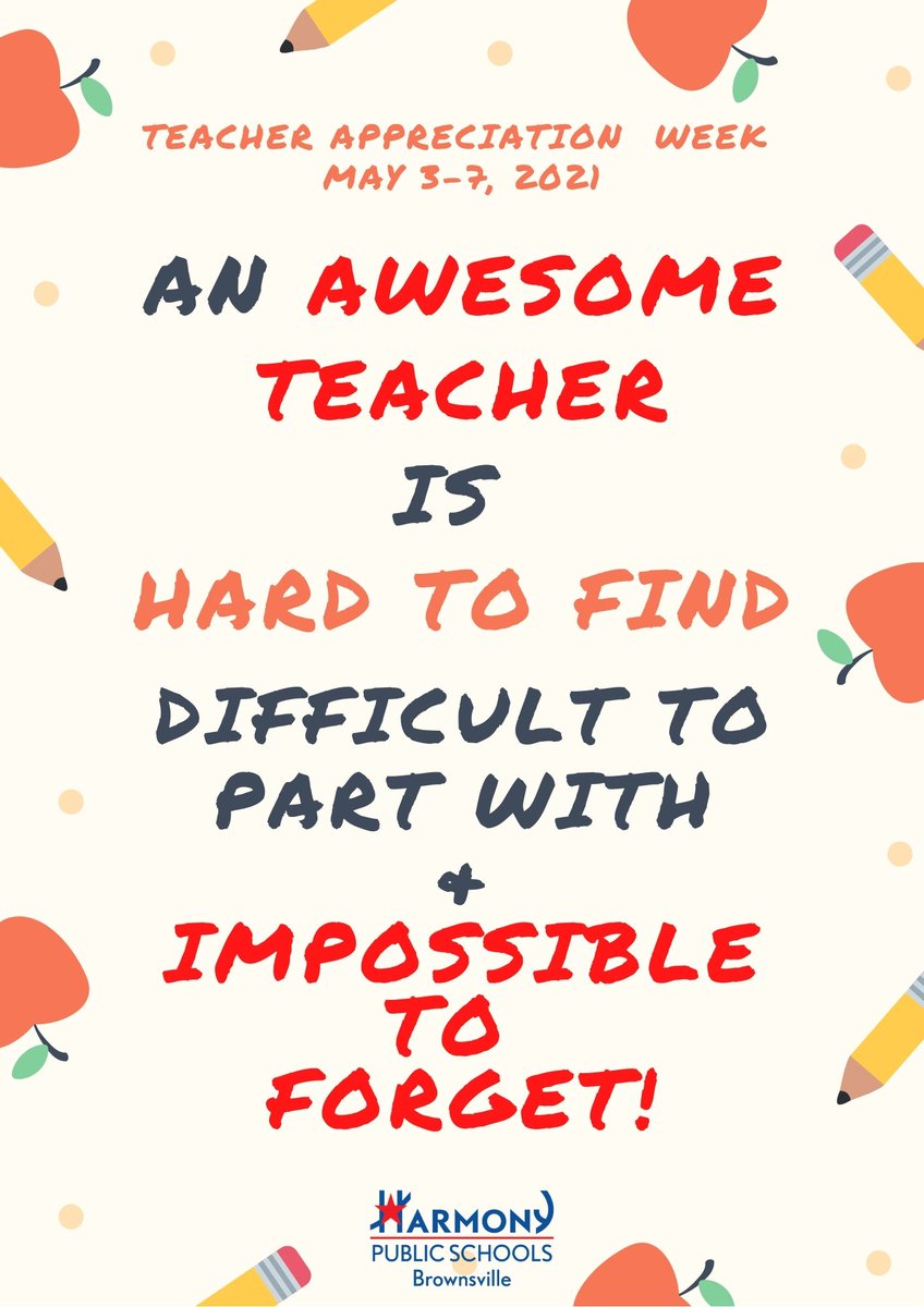 Now more than ever, we are forever grateful for the contributions of our teachers! Thank you for not only teaching but for inspiring our scholars!

#teacherappreciationweek2021 #togetherinharmony #hsiwildcats