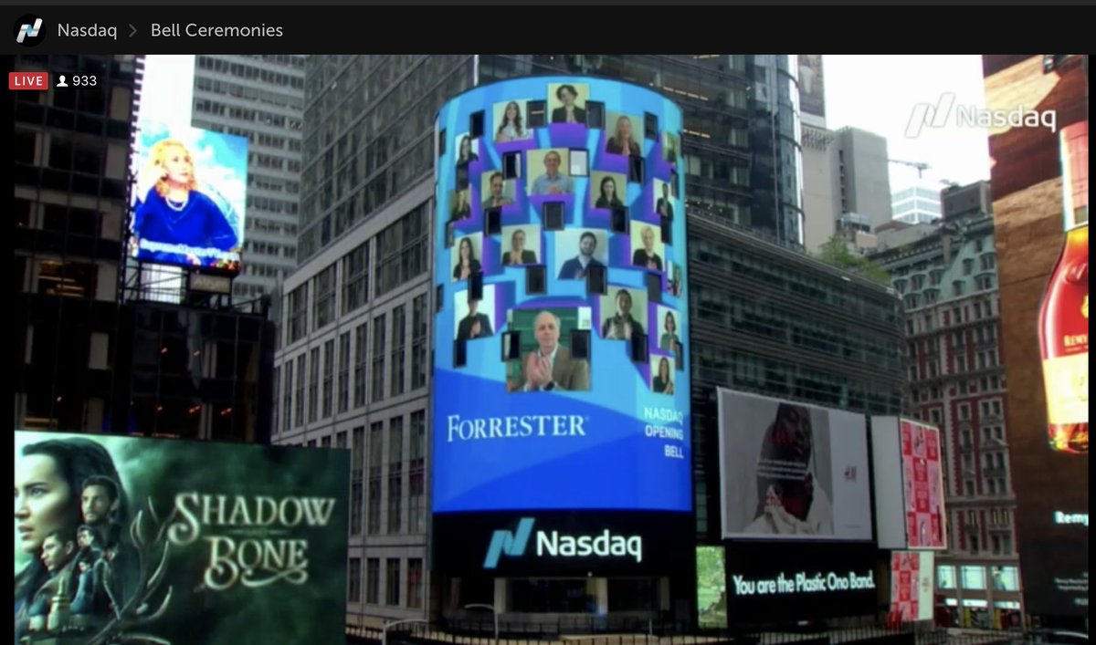 Awesome start to #ForrB2BSummit with the launch of Forrester Decisions and @Forrester ringing the Nasdaq bell!