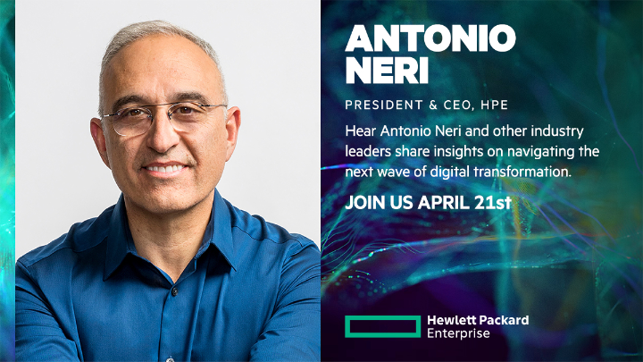 EmergingTech6's tweet photo. The next wave of #DigitalTransformation is coming. Are you ready? Antonio Neri and other industry leaders will share their insights on how to navigate it at #AcceleratingNext on April 21, 17:00 CEST. 
#HPECompute 

Register now for this FREE event! ➡ https://t.co/l41pYvO93t https://t.co/0hmfHPzQoQ