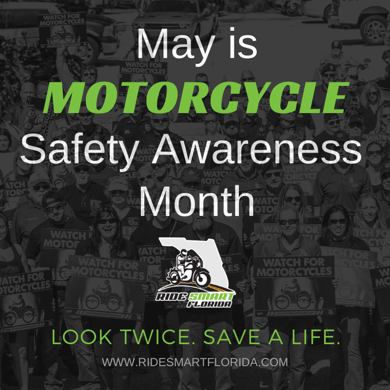 MyFDOT's tweet photo. Every May, and every day, Ride Smart Florida highlights the importance of Motorcycle Safety. https://t.co/KrBDeakzuK #motorcyclesafetymonth #watchformotorcycles https://t.co/O94ZBzDnrL