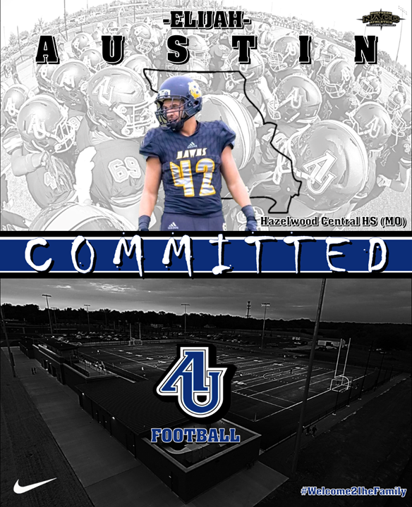 AU_SpartanFB's tweet photo. Spartan Fans, we are excited to welcome @ElijahCAustin from @fb_hawks to the Aurora Football Family. Be sure to follow his journey the next four years as he continues to develop as a student, athlete, and person. #WeAreOneAU #Welcome21heFamily https://t.co/ZfXQoHZvao