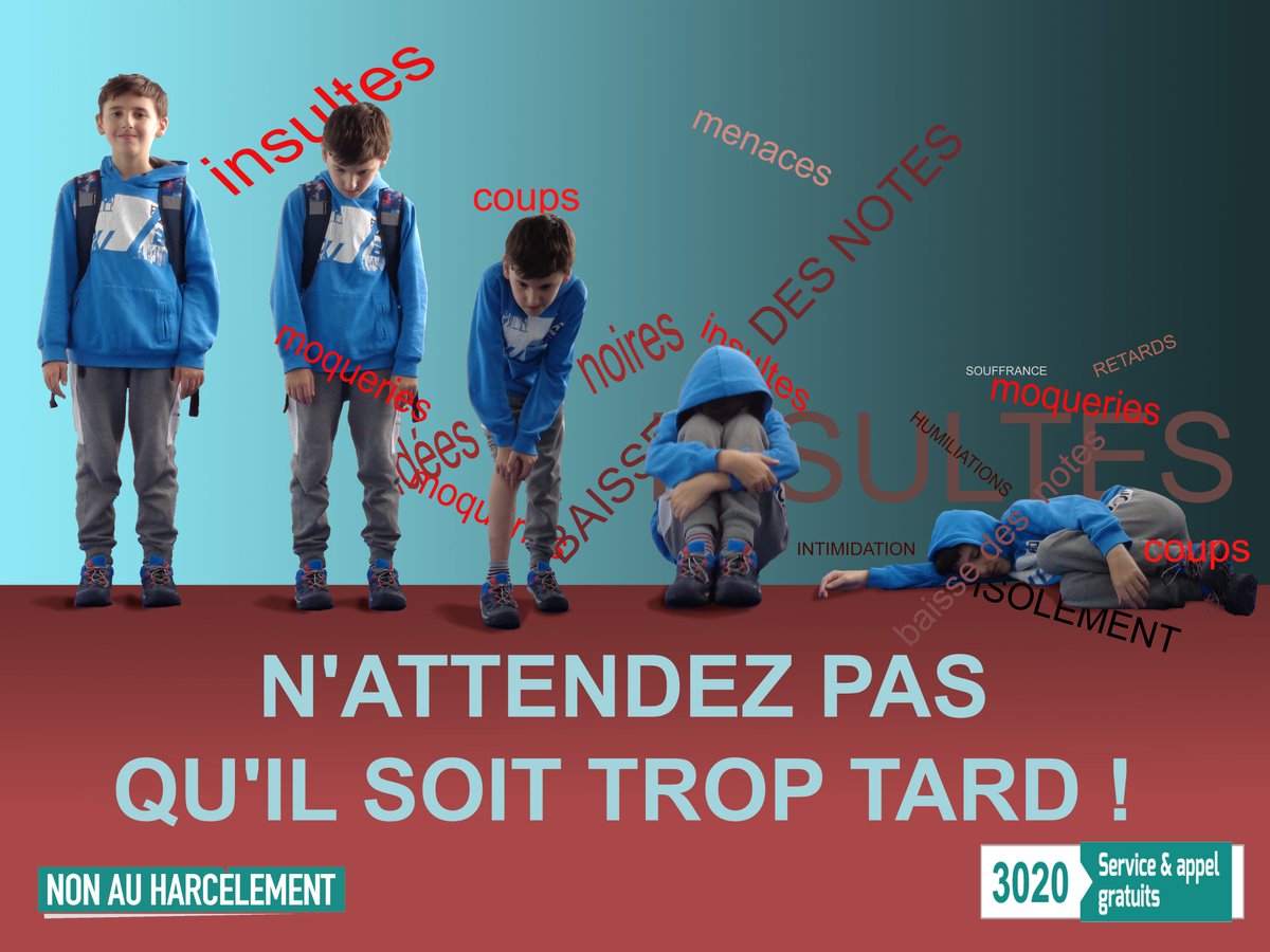 acnancymetz's tweet photo. (Re)découvrez les lauréats du prix #NAH 2020 !
➡️ Collège Robert Aubry de Ligny-en-Barrois : qu’est-ce que le harcèlement ? que se passe-t-il entre l'auteur, la victime, le témoin ? Quels conseils apporter ? C’est toute la réflexion des élèves de 5e qui ont réalisé cette affiche https://t.co/wBsKI3Bv8Y