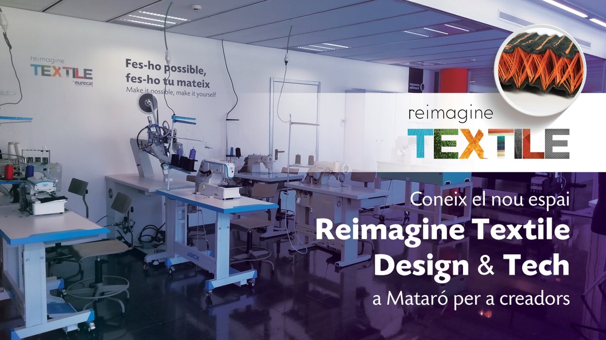 dissenyhub_bcn's tweet photo. 📍#Mataró compta amb un nou espai per a creadors. 
És el #ReimagineTextile Design &amp; Tech a #Mataró del 
@ReimagineTextil.
 
✂️👗Amb eines de fabricació digital, espai de patronatge, assessorament i molt més.

🔗https://t.co/kzx7ZjkARS https://t.co/x3JwBAyVcA