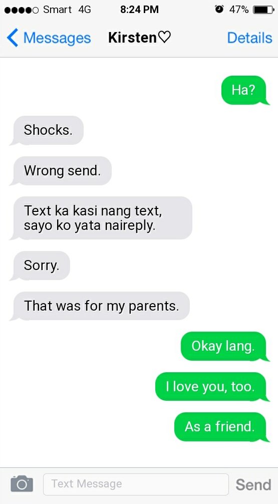 dpkdxkcx's tweet photo. One tweet au wherein Donny was flooding Kisses with text messages and she mistakenly replies with a message intended for her parents.

✨DonKiss Family✨
#DonKiss | #DonKissFam https://t.co/ftkBQARn3Y