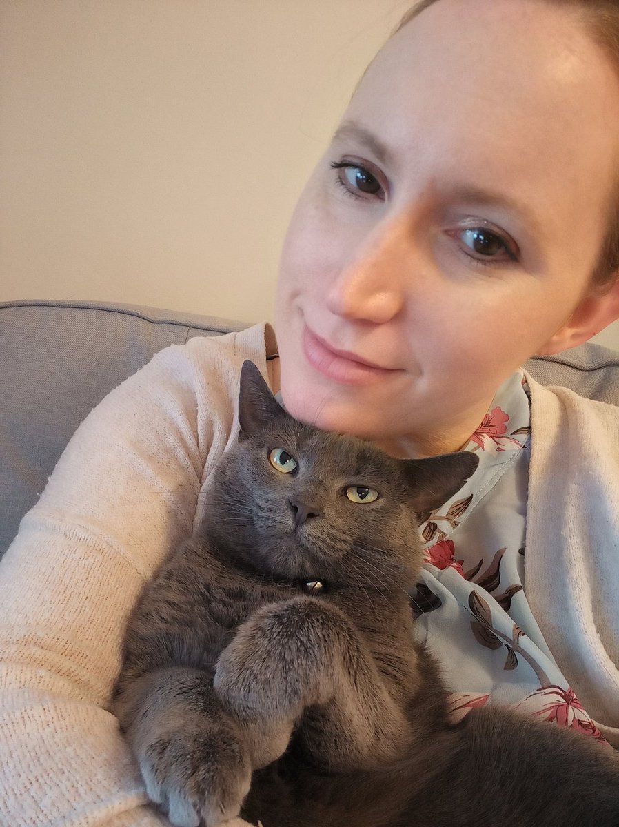 NayColes's tweet photo. Seen lots of posts about the stress of current workload...this is me avoiding(delaying) that stress. As you can see, she is ecstatic to be the distraction #teachertwitter #avoidingwork #CatsOfTwitter https://t.co/MpShD9cvxw