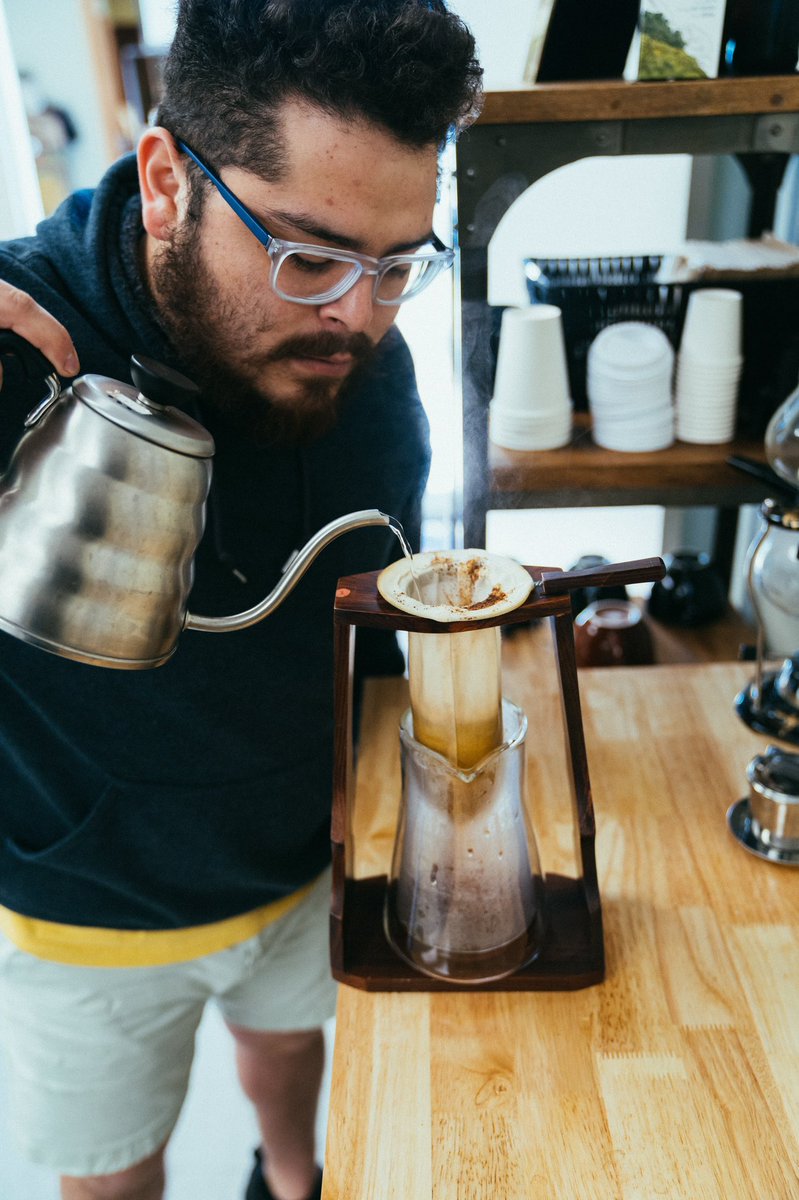 Anticipating that first sip.