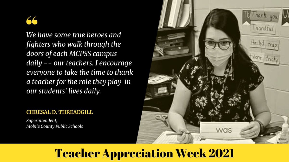 The 2020-21 school year has presented unprecedented challenges, but our teachers have consistently risen to meet them. On Teacher Appreciation Week &amp; every day, we thank them for their expertise, their persistence, their creativity &amp; their care for our students. #LearningLeaidng