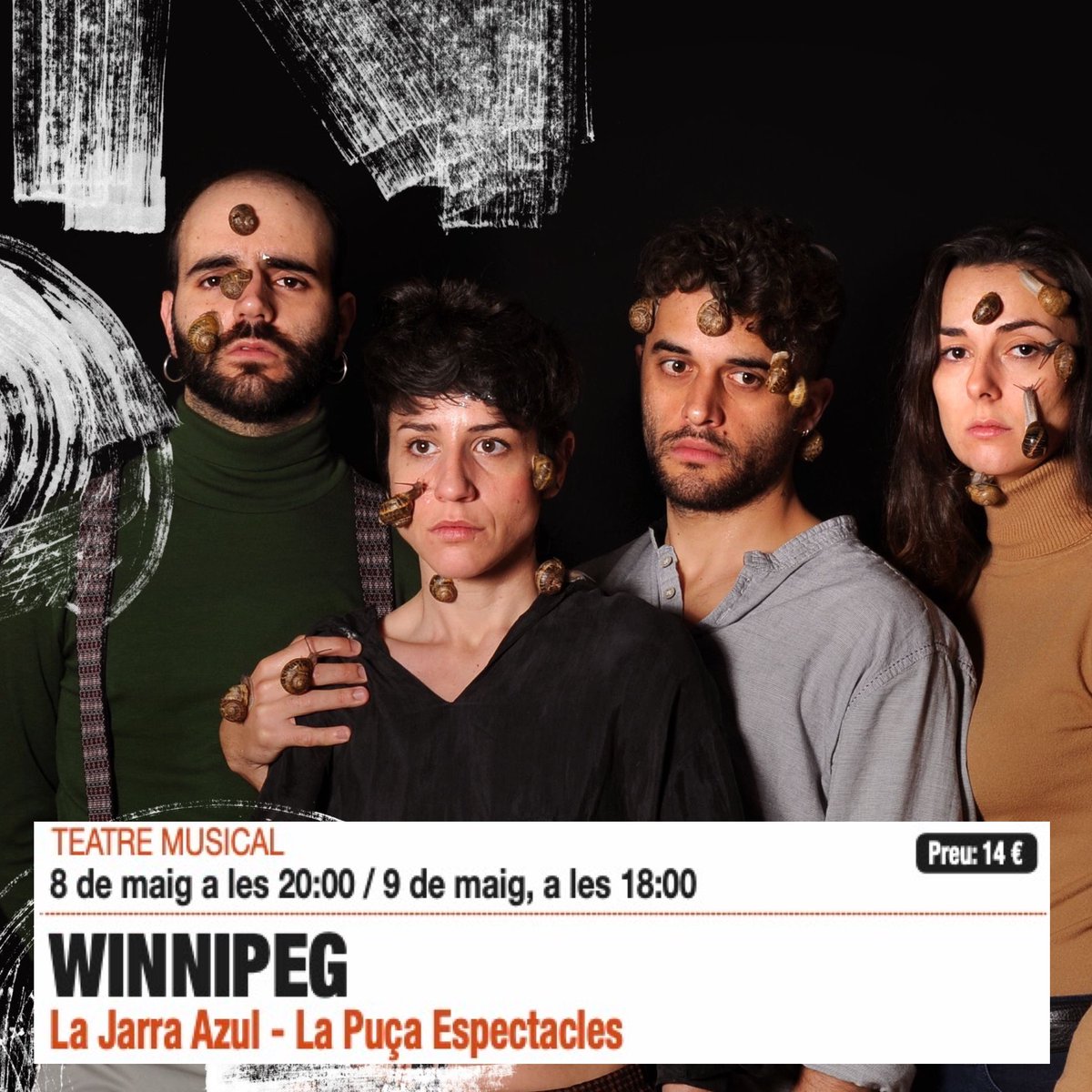 WINNIPEG
 #LaJarraAzul i #PuçaEspectacles 
8 i 9 maig - 14€

Un cant a la llibertat i a l’esperança, donant veu a «Els fills de Neruda», tot recuperant un fet històric que sembla haver quedat onejant, perdut, en la fràgil memòria espanyola.

+ info i 🎟️👇
laplaneta.cat/ca/programacio…