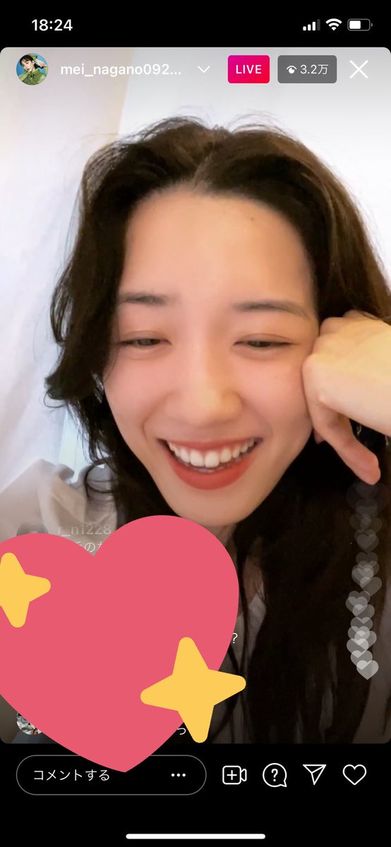m_m0410_'s tweet photo. インスタライブ少ししか見れなかったけど可愛かった☺︎この髪型めっちゃタイプ https://t.co/9EDa67wXB1