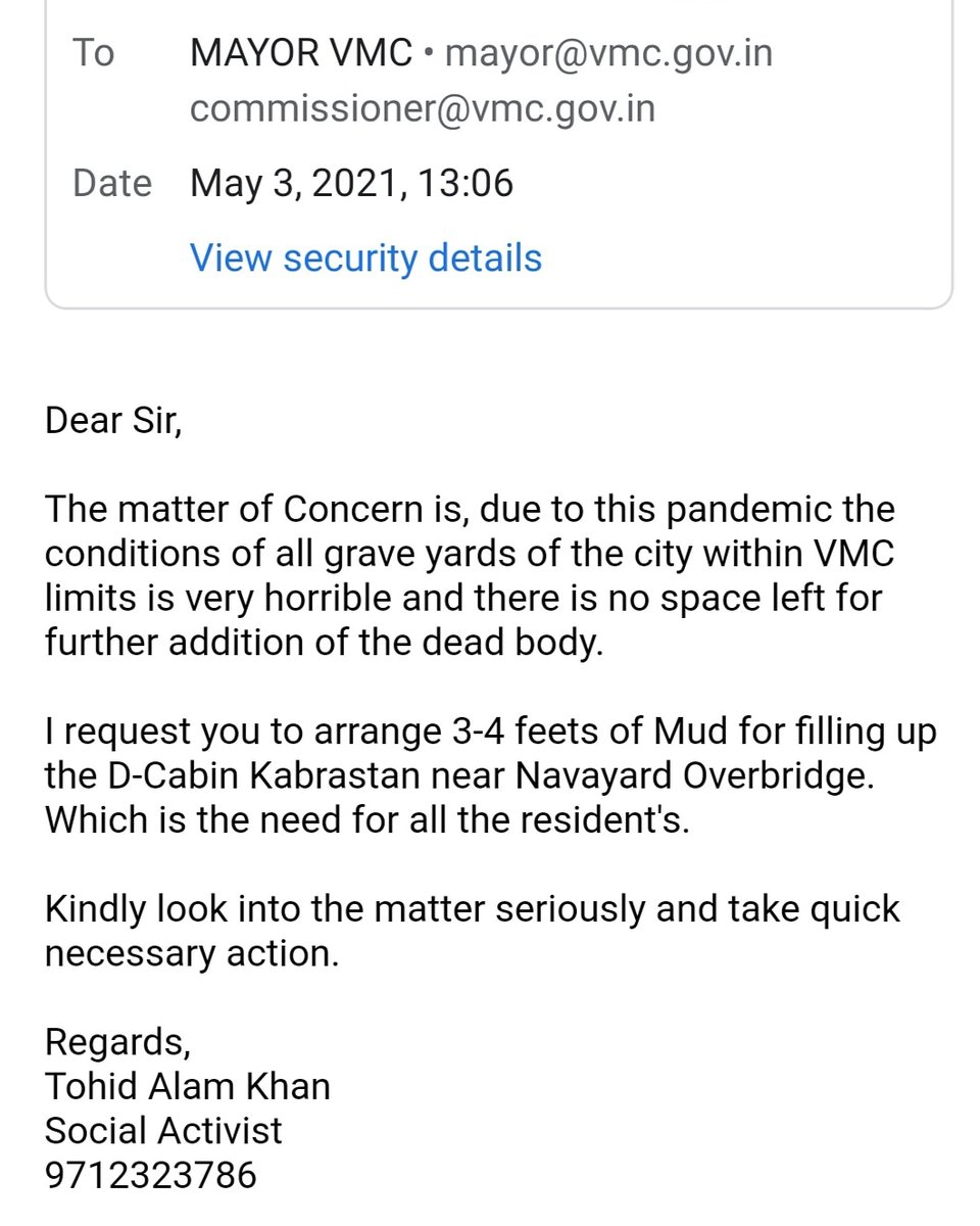 aapkatohid's tweet photo. Kindly look into this matter and do the needful ASAP
@VMCVadodara @keyurrokadia @mpvadodara @vijayrupanibjp @ https://t.co/L1SvPOdX4b