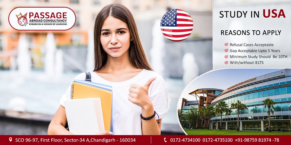 passage_abroad's tweet photo. Prepare to embark on a life-changing international education journey. We are a Chandigarh-based #USA  visa consultant who will assist you in locating the best universities at the most reasonable prices. 
Visit our website: https://t.co/ILDsGjxoce
#studyabroad #Immigration https://t.co/1u4w8xe7gL