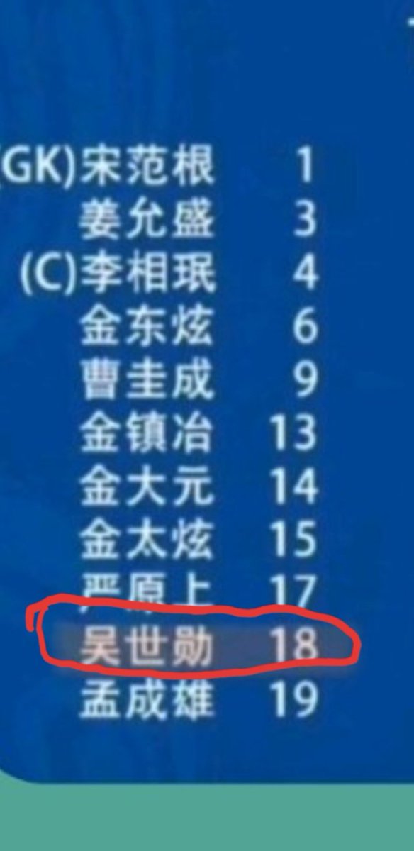 Andalan yang meminta penggemar untuk mengenakan warna merah dan kuning pada saat yang sama. Luhan mengenakan jersey No. 18, bukan No. 7 pada hari luhan bermain. EHEM 18 YEEE nomor belakangnya 