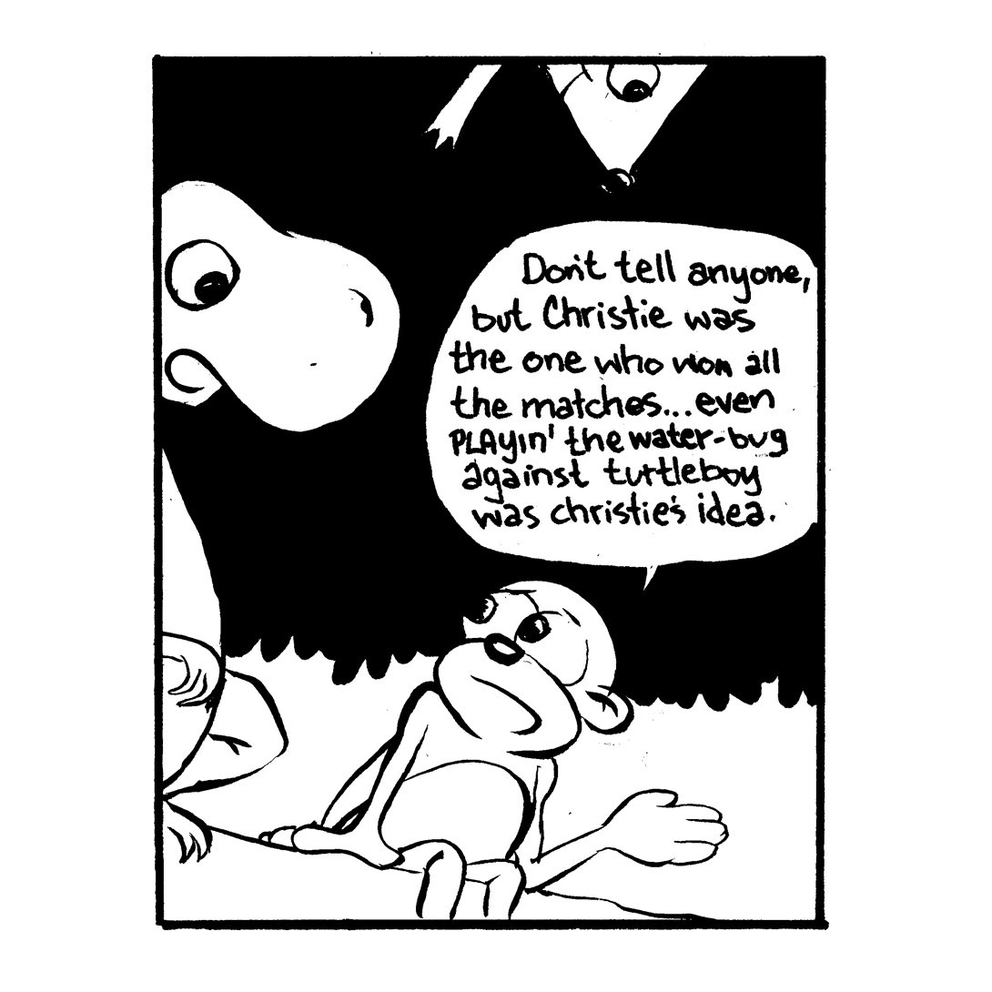 Canonballisland's tweet photo. CHAPTER 9 89 “I CANT’T DO THAT!” #CannonballIsland #Semifinal  #bugwars #webcomics #webcomic #dailycomic #Jurassicsketch #JurassicPark #dailycomics #comic #dailywebcomic #comicart #comics #comicstrip #InkDrawing #comic #determination #confidence https://t.co/XPg644pFUc